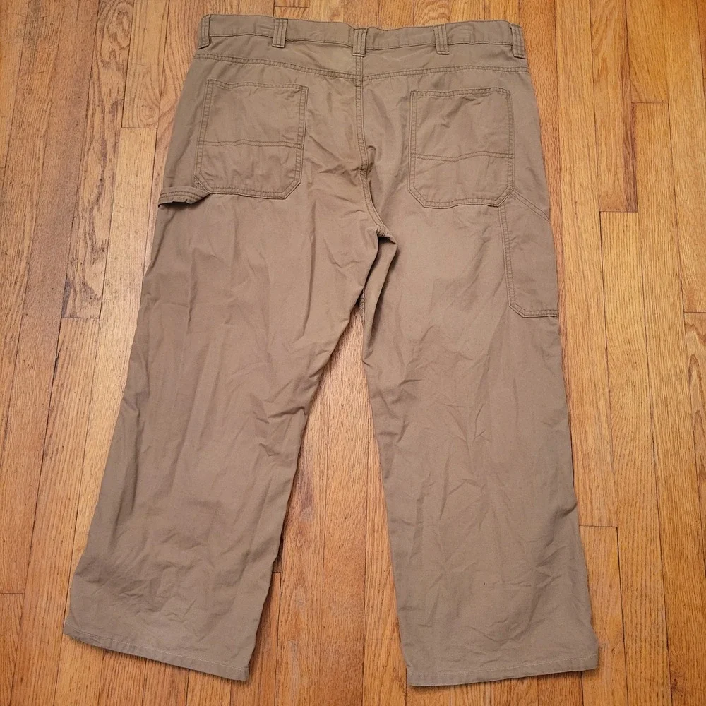 Blue Mountain 40x30 Carpenter Pants Tan Canvas‎ Utility Workwear Rugged